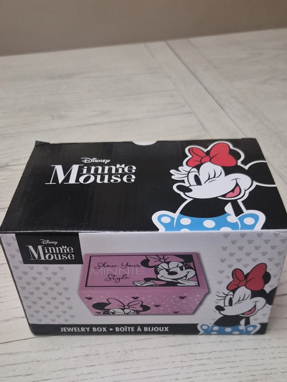 Disney Minnie Mouse Pink Jewelry Box New
